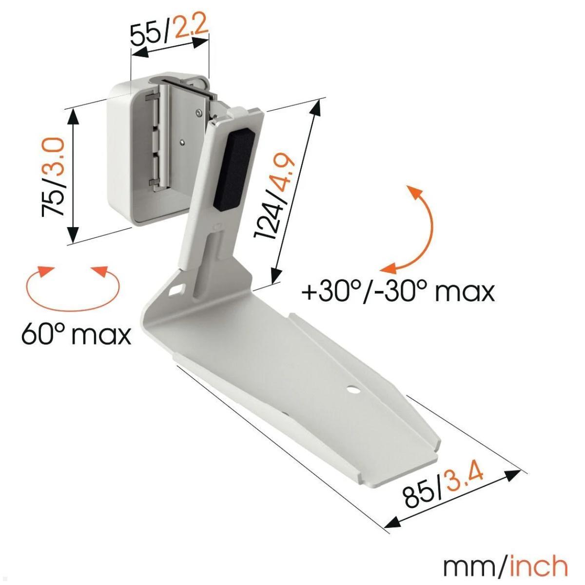 Vogels SWM 4131W Lautsprecher Wandhalterung für Sonos Era 300, weiß, Maße