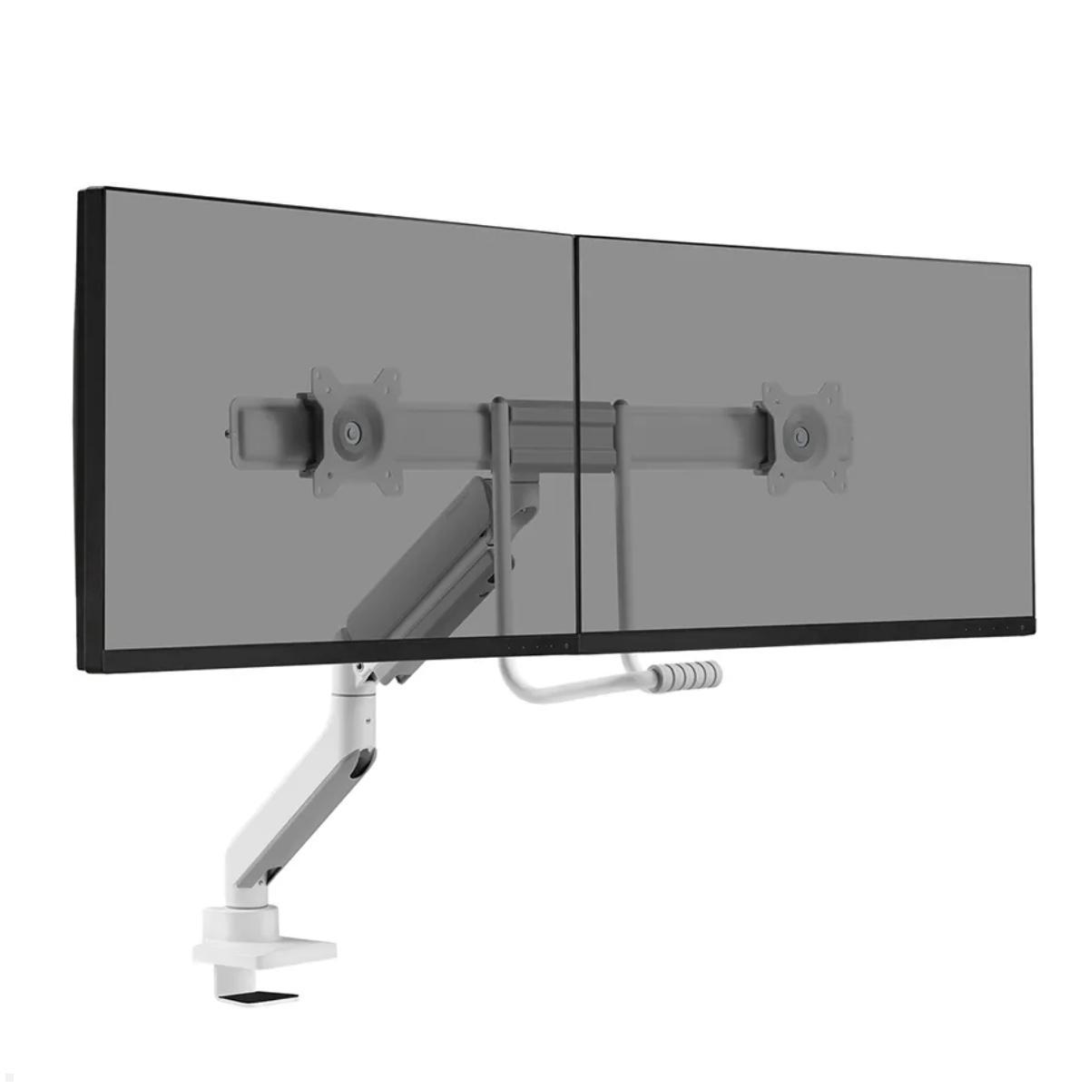 Neomounts DS75-450WH2 Monitorhalter für 2 Monitore nebeneinander bis 32 Zoll, weiß höhenverstellbar