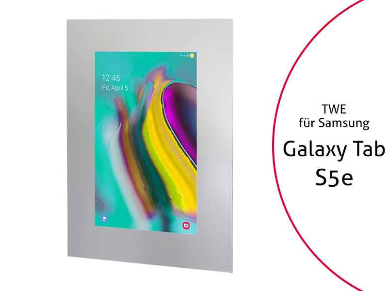 TabLines TWE085S Tablet Wandeinbau für Samsung Tab S5e, silber