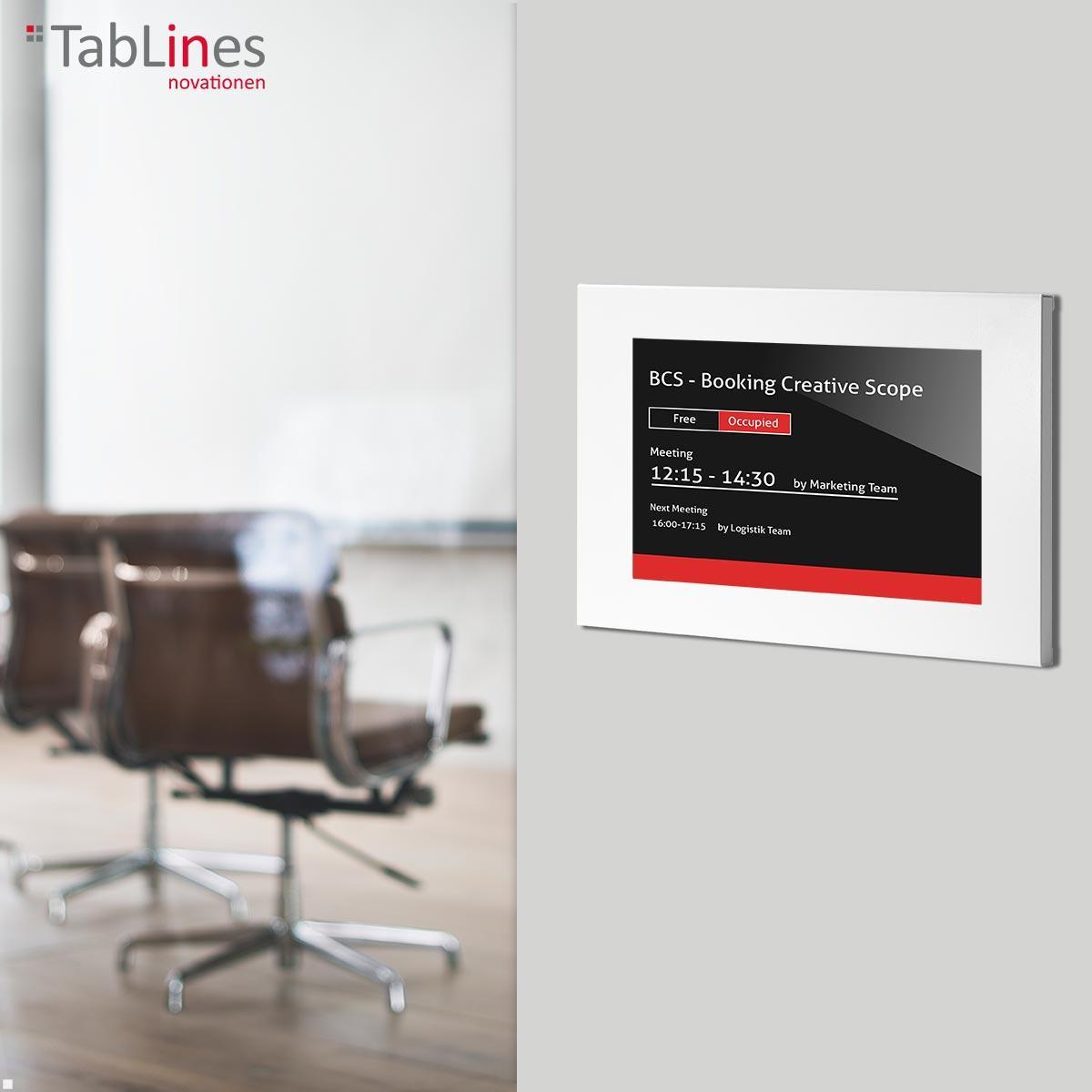 TabLines TSG098W Tablet Schutzgehäuse für Microsoft Surface Pro 9, weiß Anwendung Room Manager