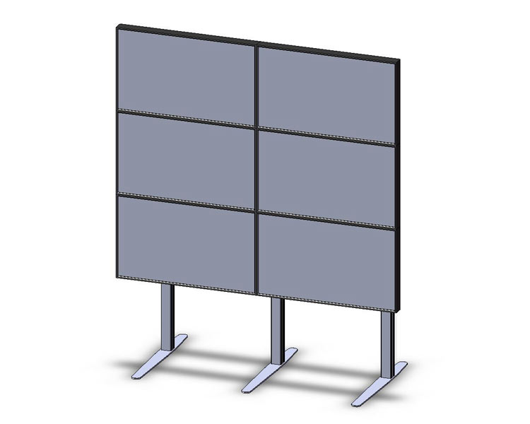 MonLines Videowall Monitor Standfuß 2H x 3V