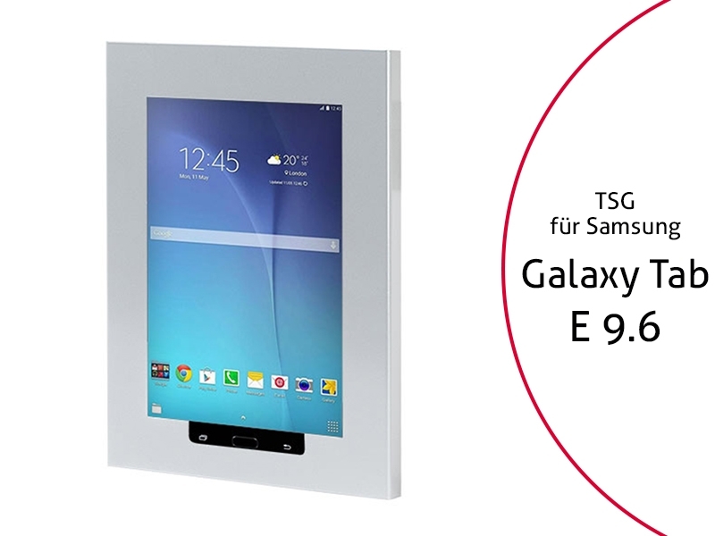 TabLines TSG028S Tablet Schutzgehäuse für Samsung Tab E 9.6, HB, silber