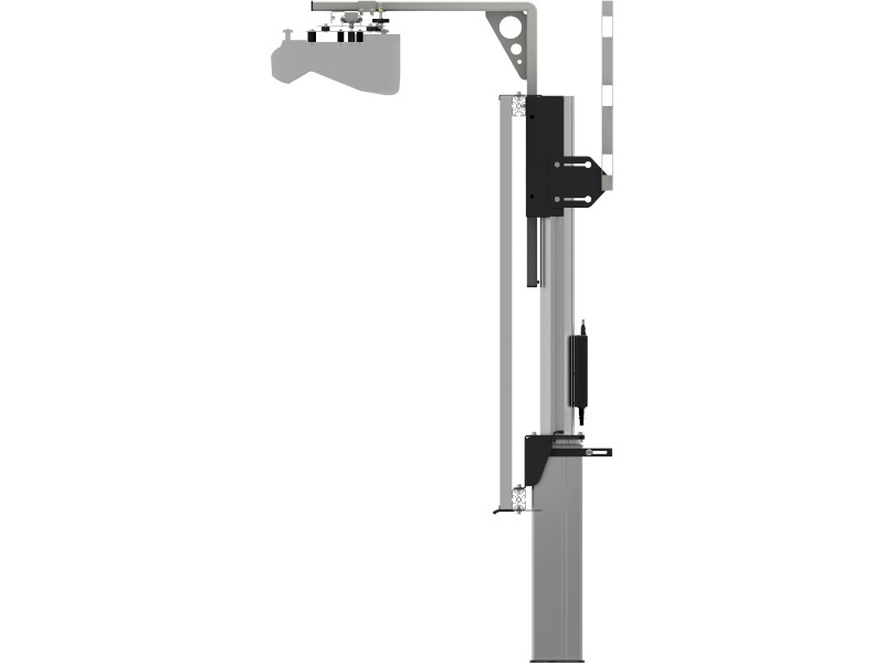 SmartMetals Bodenlift für interaktives Whiteboard & Projektor bis 87 Zoll Seitenansicht