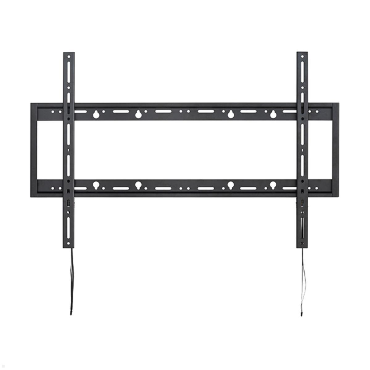 B-Tech BT9901/B Flacher TV Wandhalter Heavy Duty bis 100 Zoll und 100 kg, schwarz Ansicht