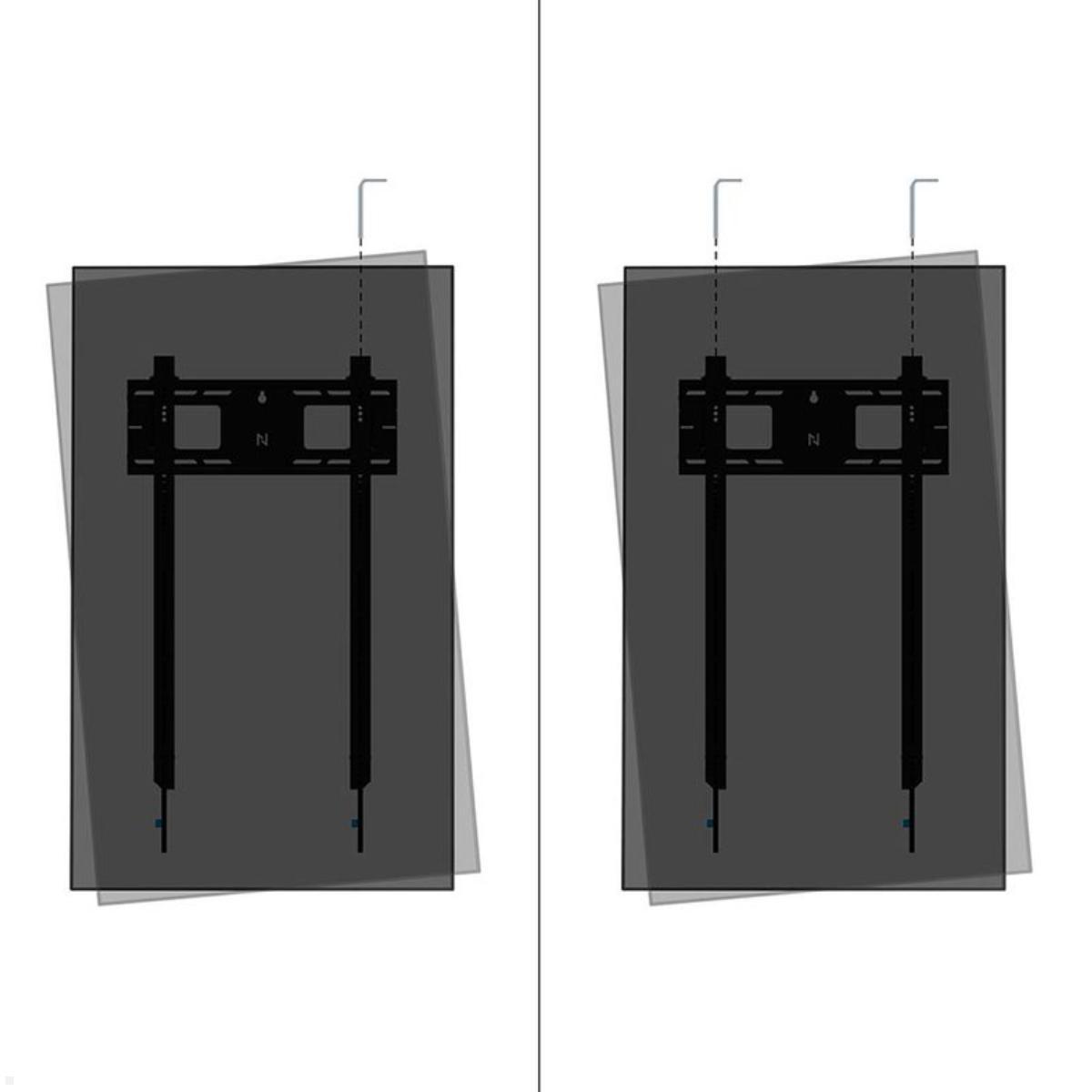 Neomounts Level WL30-750BL18P flacher Schwerlast TV Wandhalter 50 - 98 Zoll, Hochformat, 100 kg