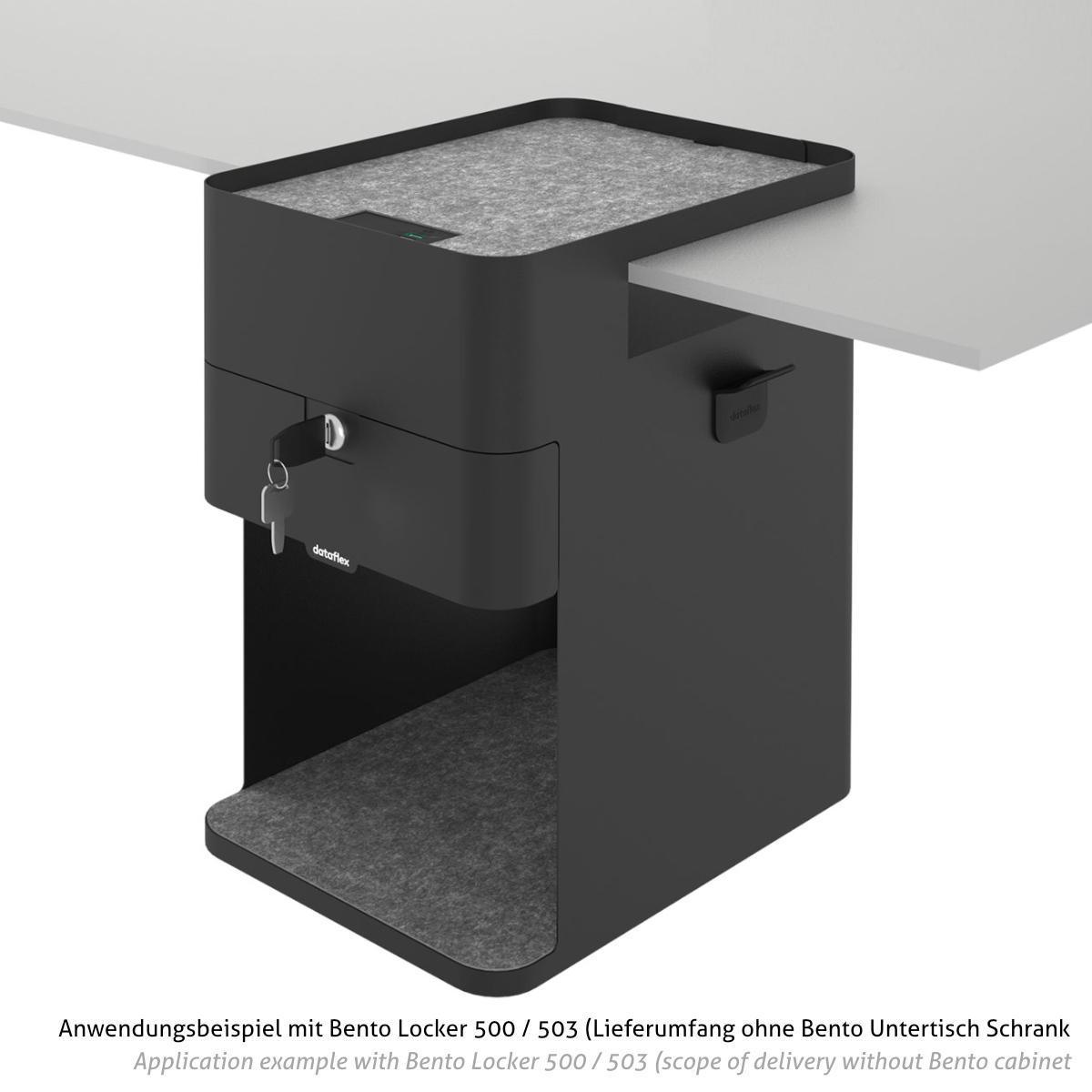 Dataflex Bento Desktop Locker Zubehör USB A/C Ladestation 30W (26.103), schwarz Anwendung