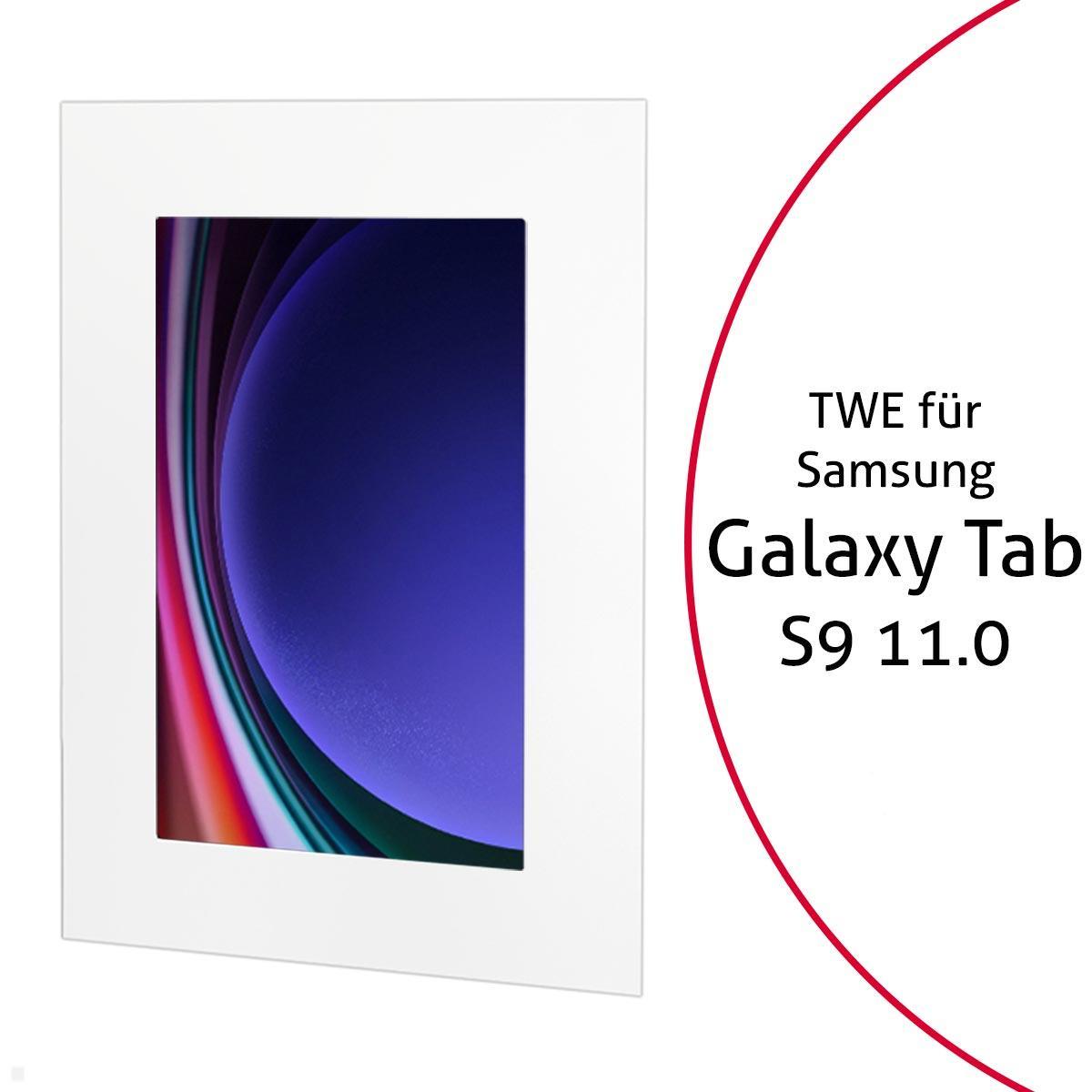 TabLines TWE110W Tablet Wandeinbau für Samsung Tab S9 11.0, weiß