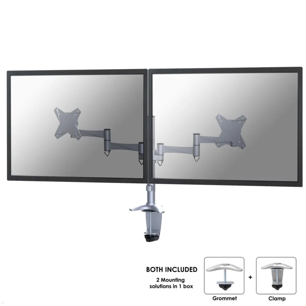 Neomounts FPMA-D1330DSILVER duale Monitorhalterung