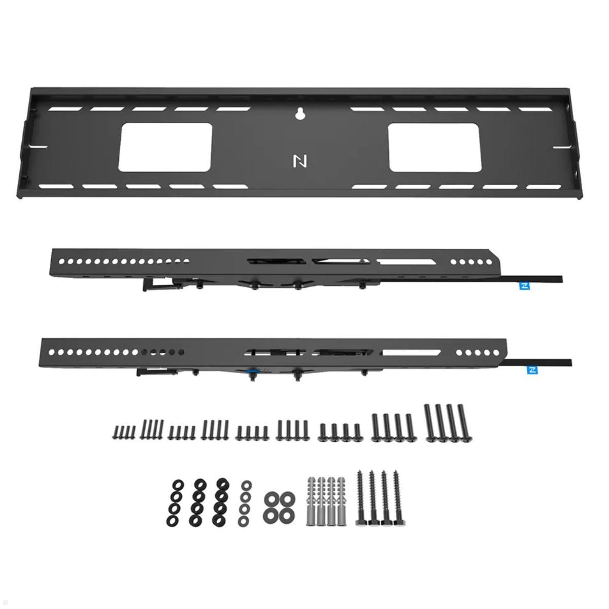 Neomounts Level WL35-750BL18 neigbarer Schwerlast TV Wandhalter 43 - 98 Zoll, 125 kg, Lieferumfang