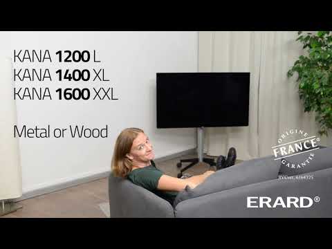 Erard KANA 1600XXL mobile TV stand 40-80 inch, light oak / black