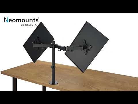 Neomounts FPMA-D550D Dual Flat Panel Desk Mount, Black