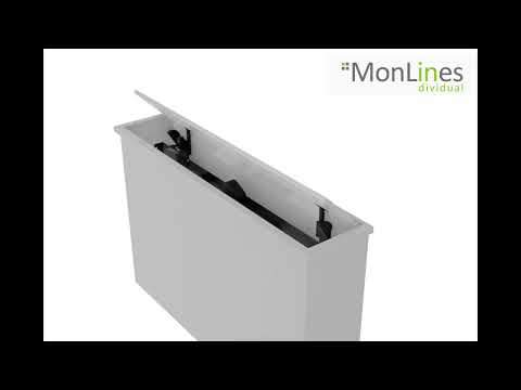 MonLines MLS017B TV lift up to 50 inch, rotating 90L / 225R, automatic flap