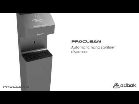 Edbak ProClean 1 automatic hand sanitizer dispenser stand, white