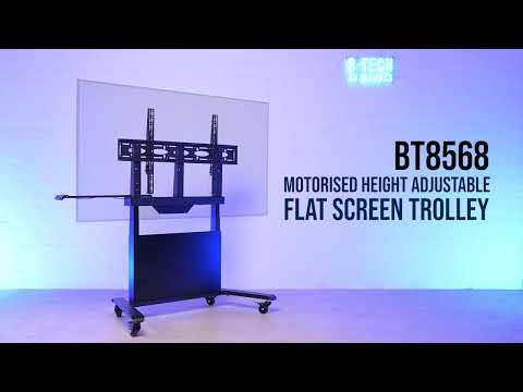 B-Tech BT8568/B mobile electric TV stand up to 86 inch, black