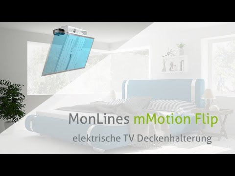 MonLines mMotion Flip XL remote controlled ceiling mount, black