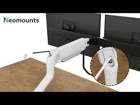 Neomounts NEXT one DS75S-950WH2 monitor mount for 2 monitors up to 27 inch, white