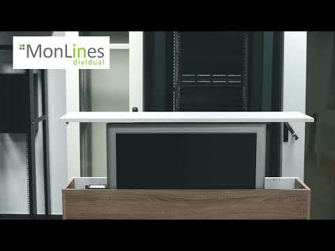 MonLines MLS011B swivel TV lift up to 70 inch, 887 mm installation, 934 mm stroke