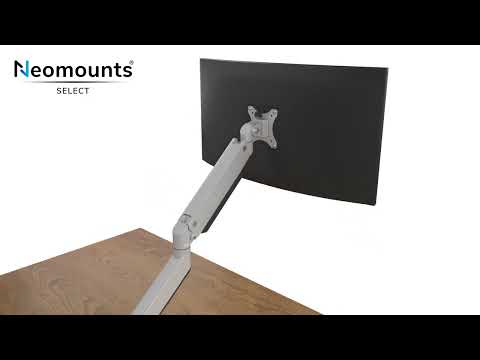 Neomounts NM-D775SILVERPLUS curved flatscreen desk mount up to 49“, silver